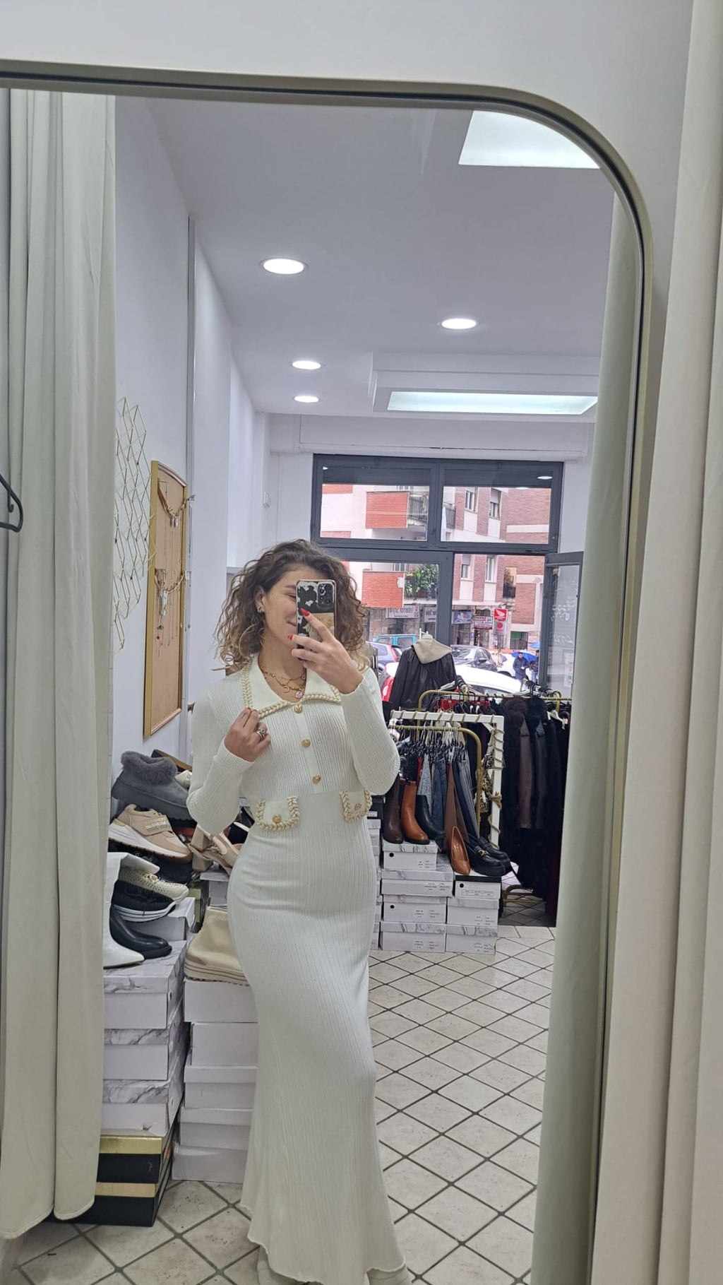 Abito lungo in maglia