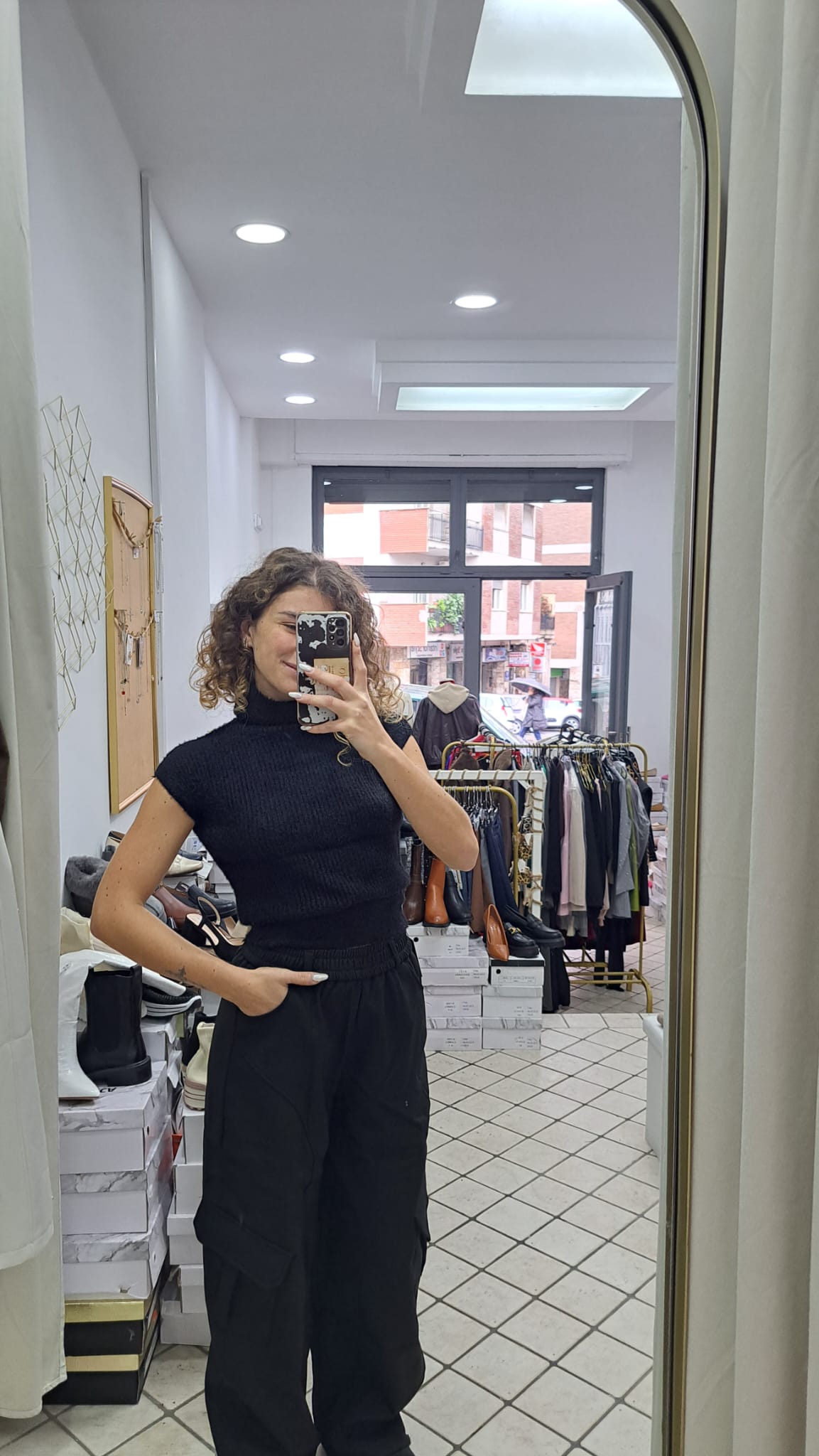 Pantalone Cargo felpato