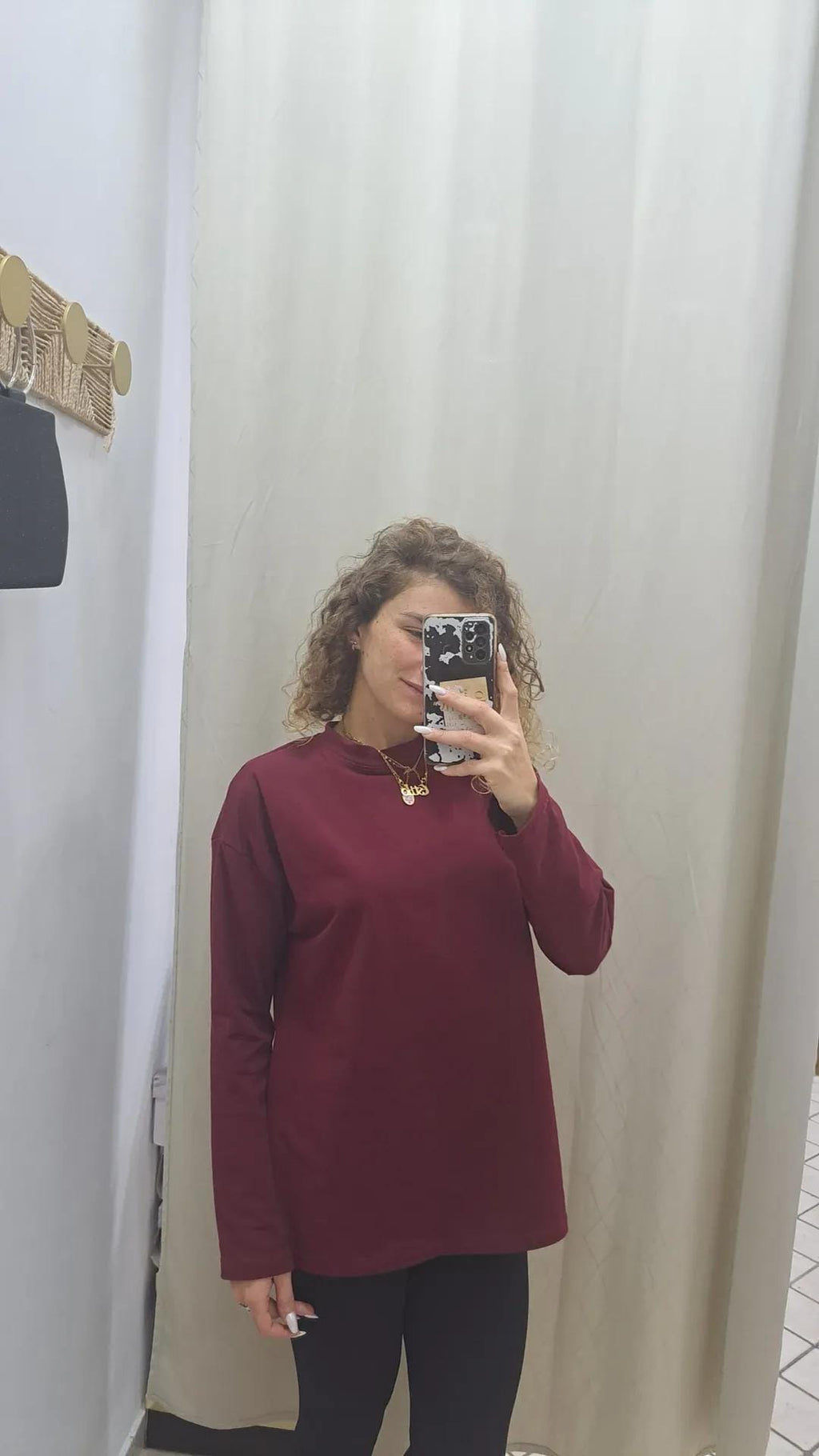 Maglia a maniche lunghe con spalline