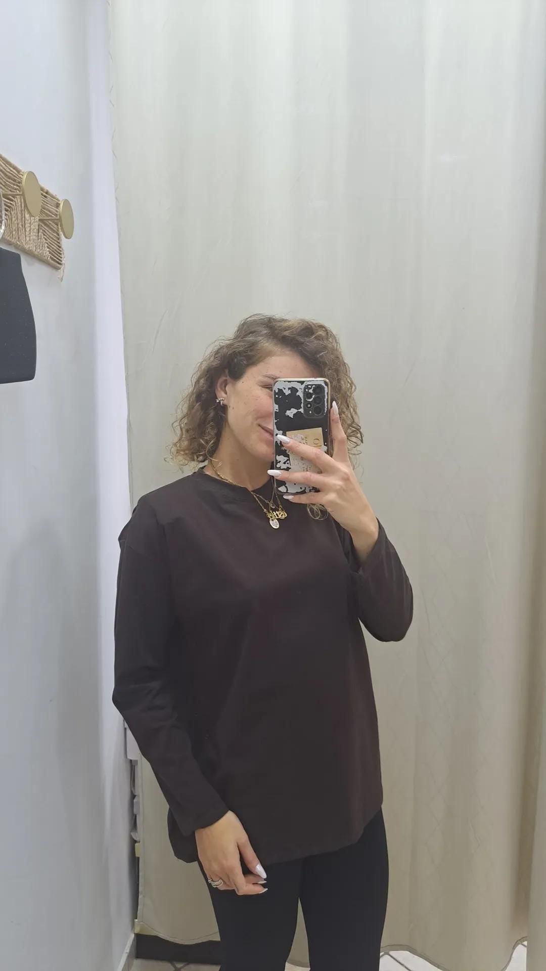 Maglia a maniche lunghe con spalline