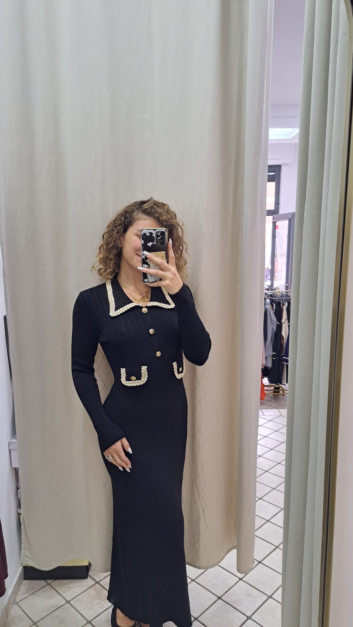 Abito lungo in maglia