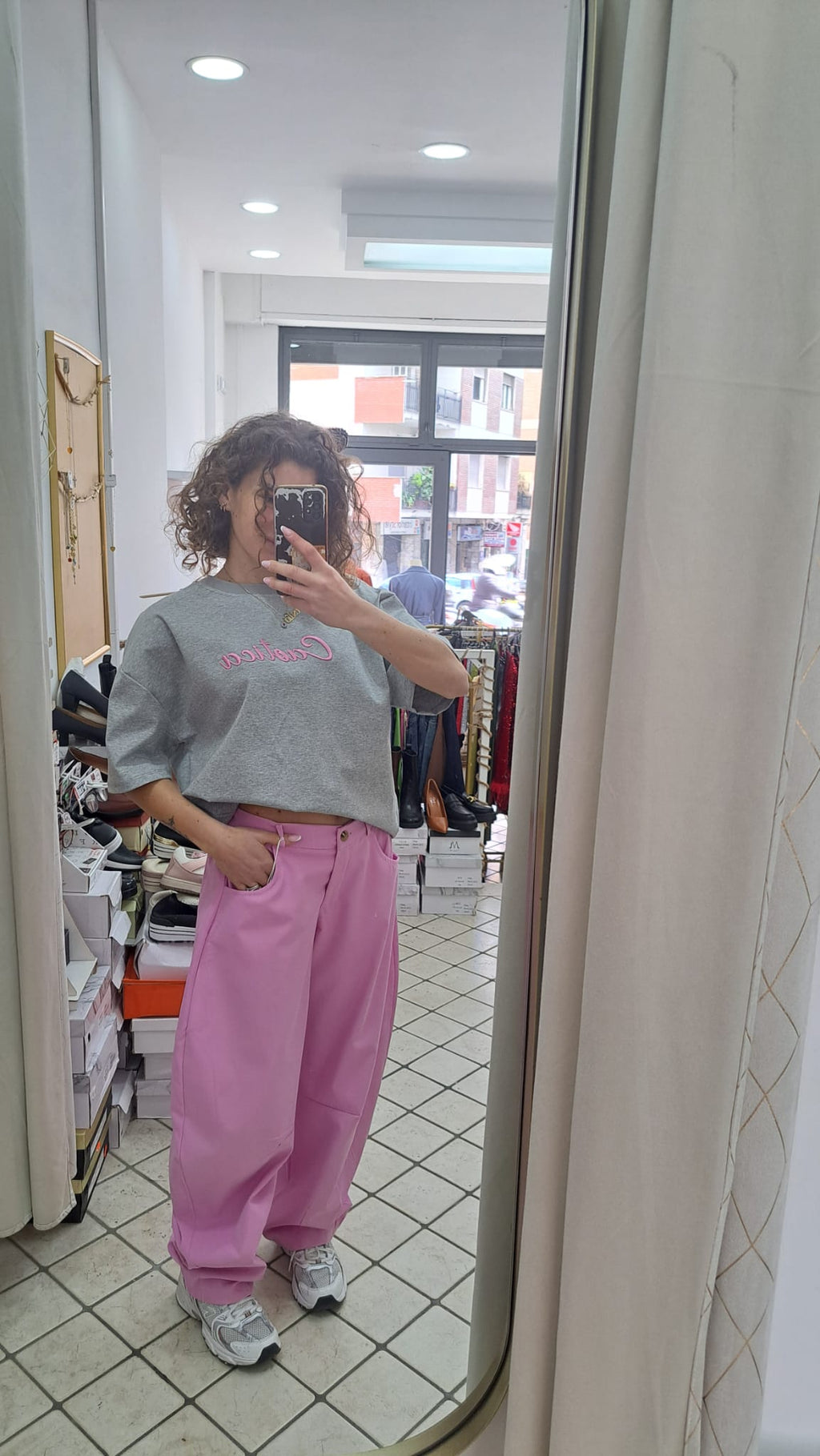 Pantalone effetto farfalla