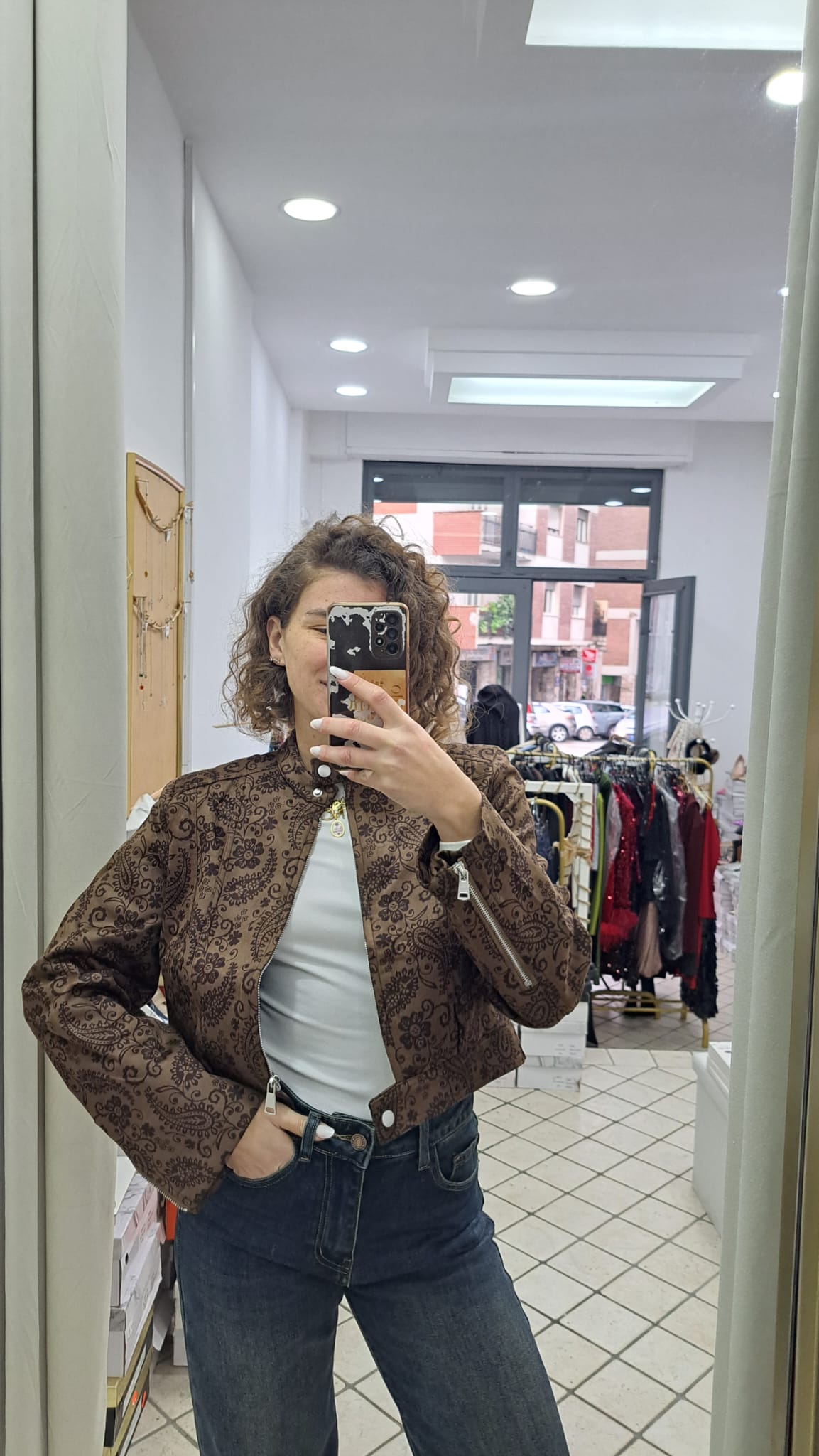 Giubbotto con fantasie