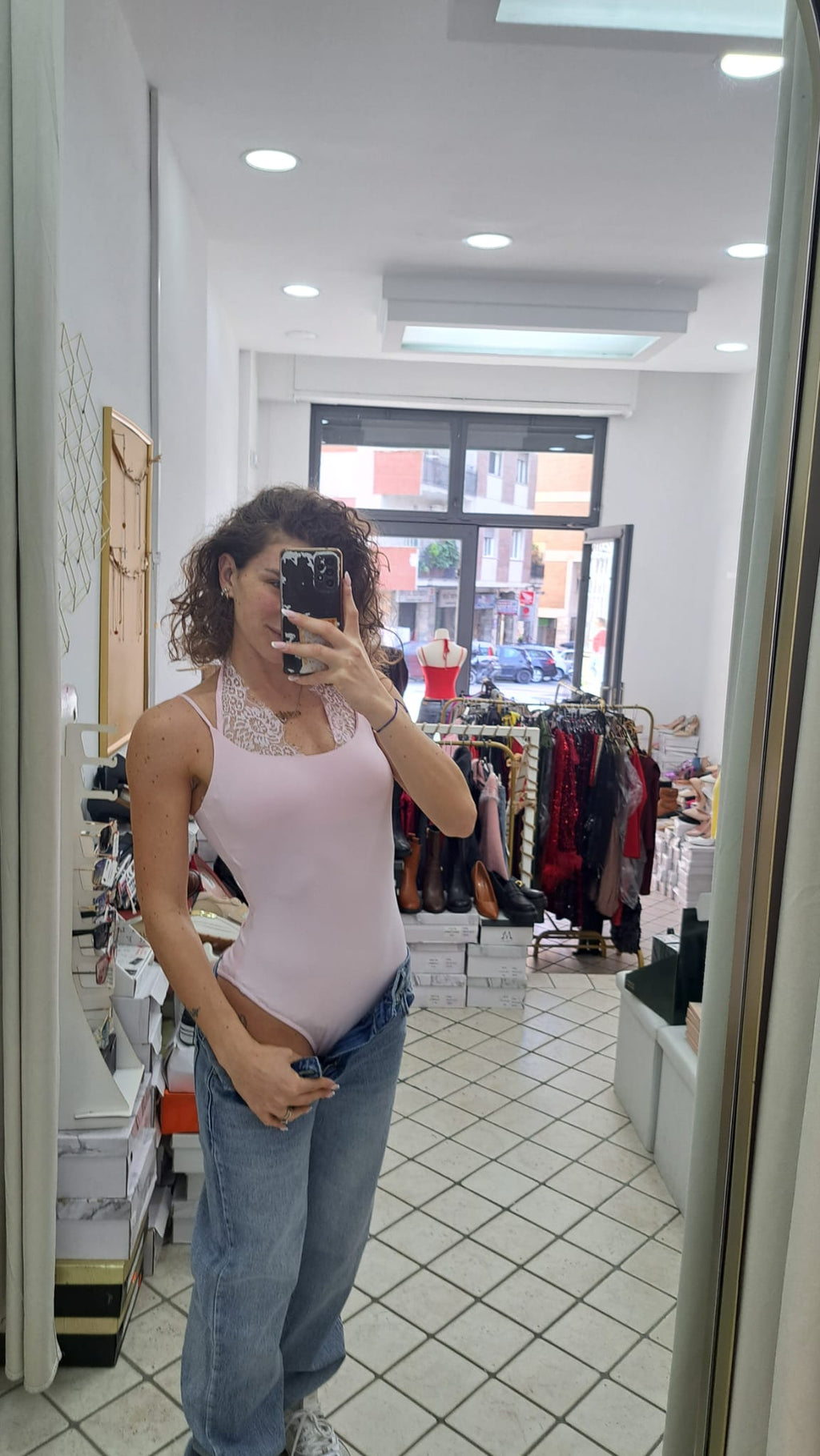 Body con dettaglio merlettato