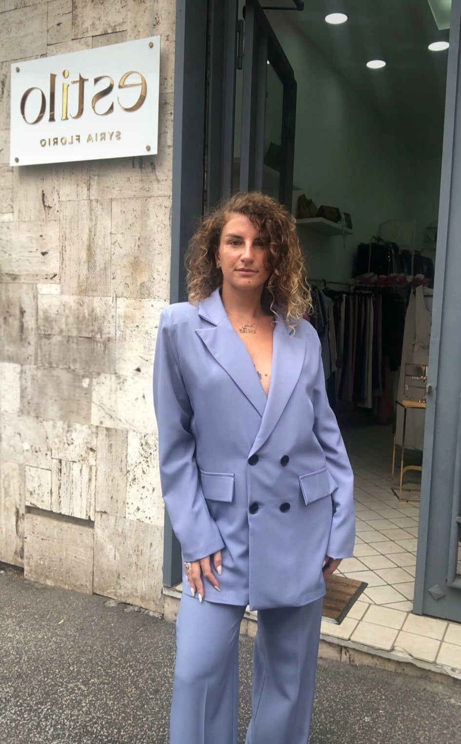 Double-breasted suit