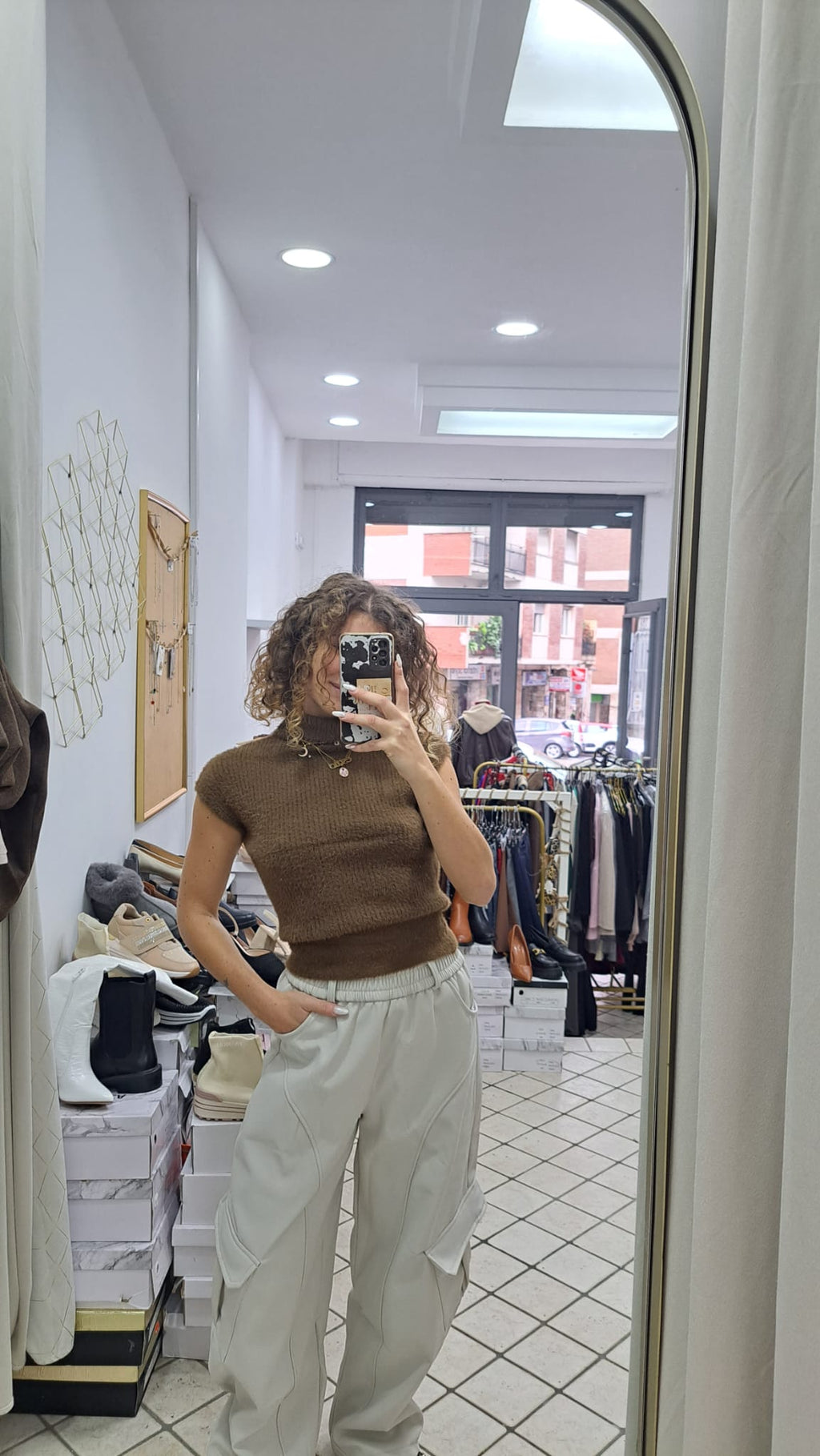 Pantalone Cargo felpato