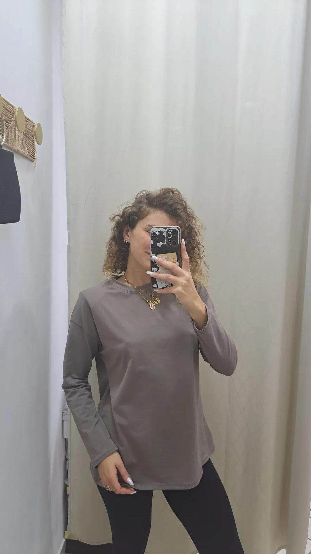 Maglia a maniche lunghe con spalline