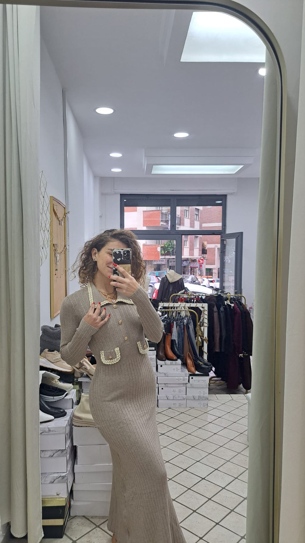 Abito lungo in maglia