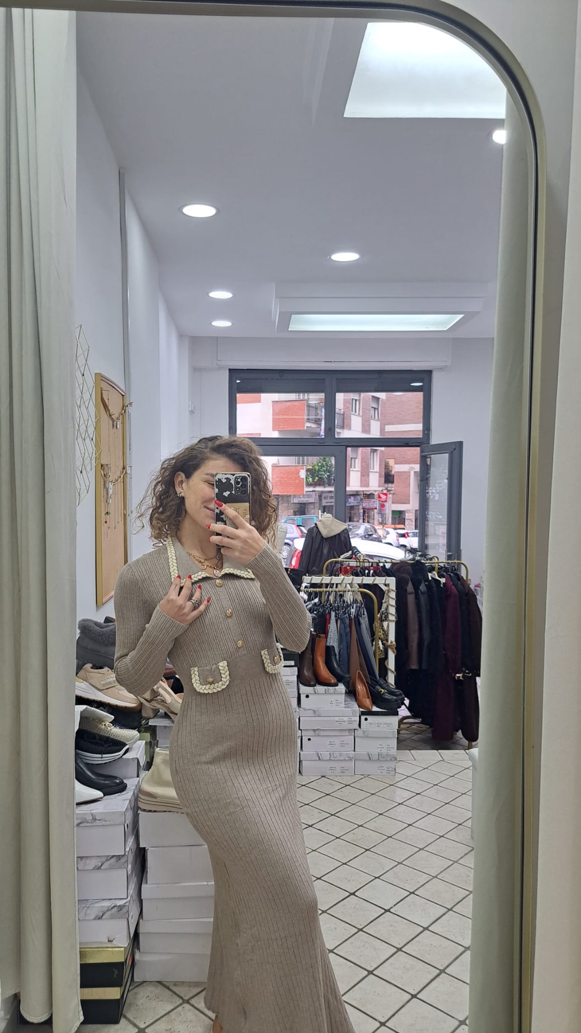 Abito lungo in maglia